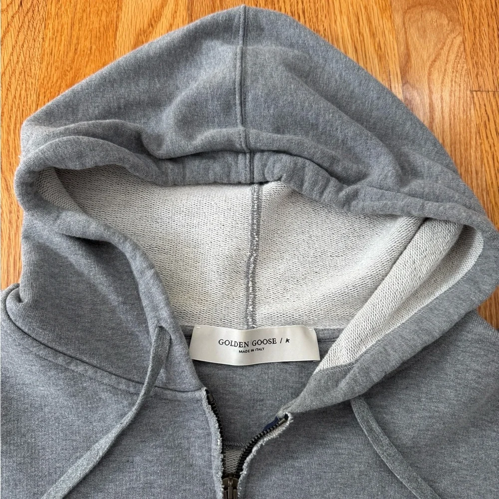 Golden Goose Miami collection cropped sweatshirt in grey - Picture 4 of 5